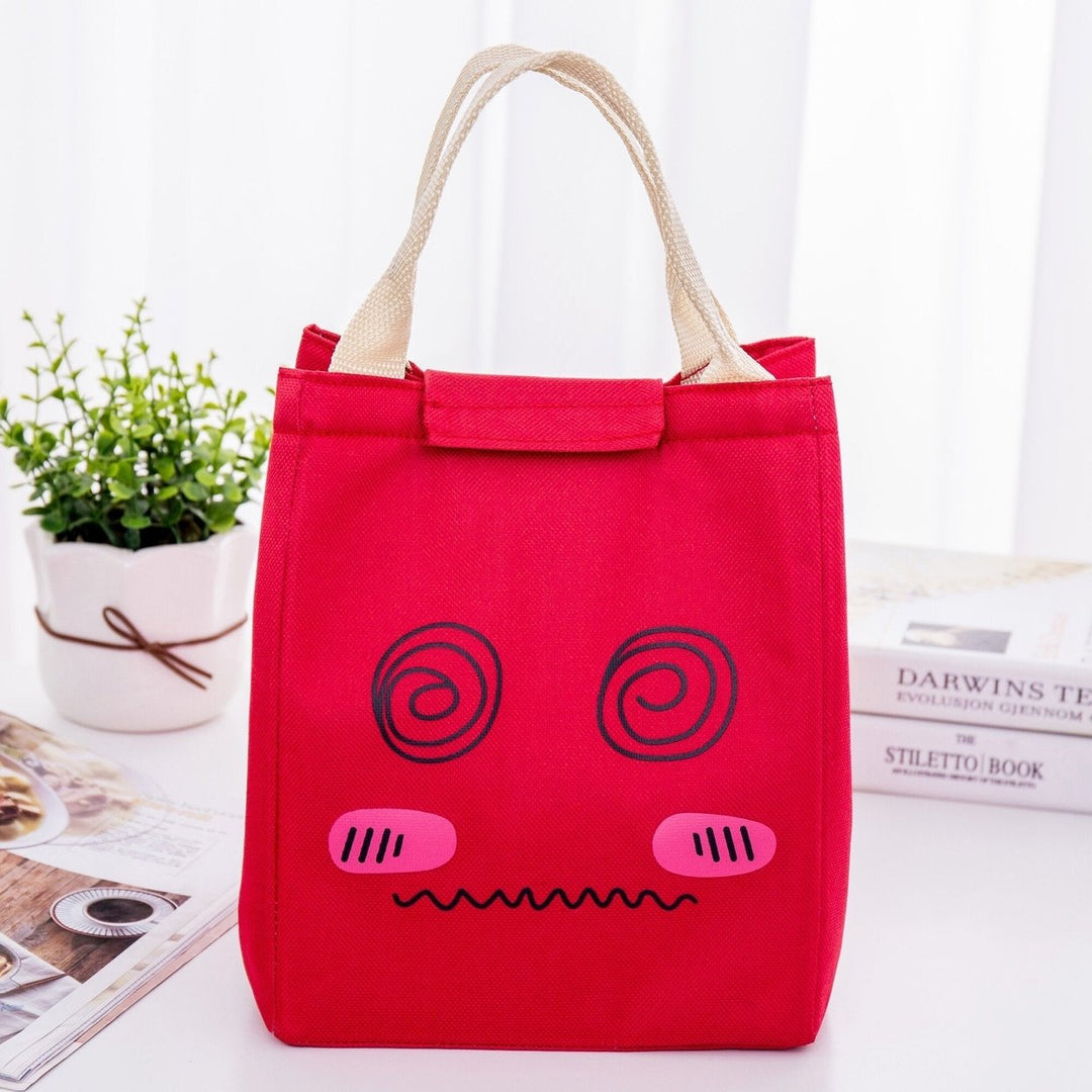 Lunch Tote Bag Portable Picnic Cooler Insulated Handbag Food Storage Container Image 1