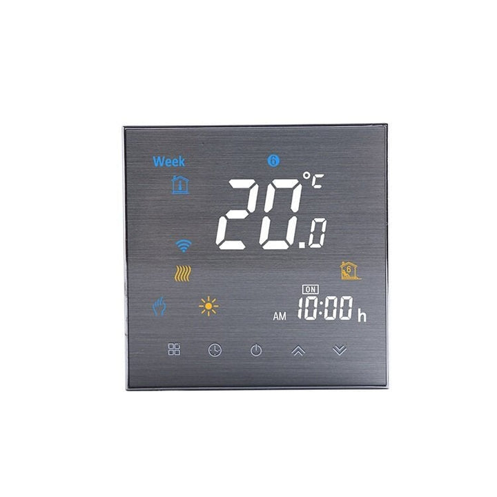 LCD Touch Screen Smart Wireless Zwave Wall-hung Boiler Thermostat Floor Heating Controller Image 6