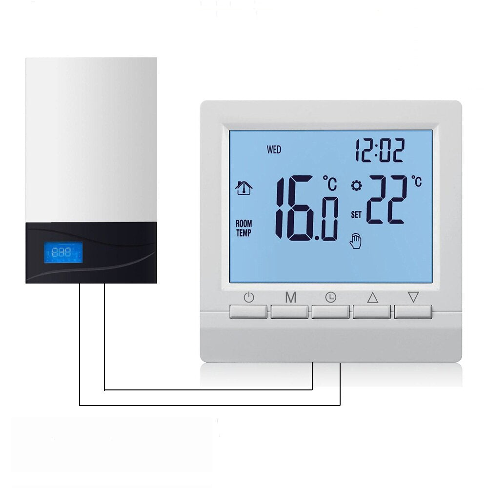 LCD Display Floor Heating Temperature Controller Gas Boiler Heating Temperature Regulator For Home Image 1