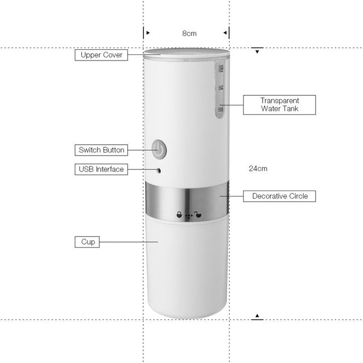 Mini Electric Portable Coffee Maker Espresso Handheld Machine Image 3