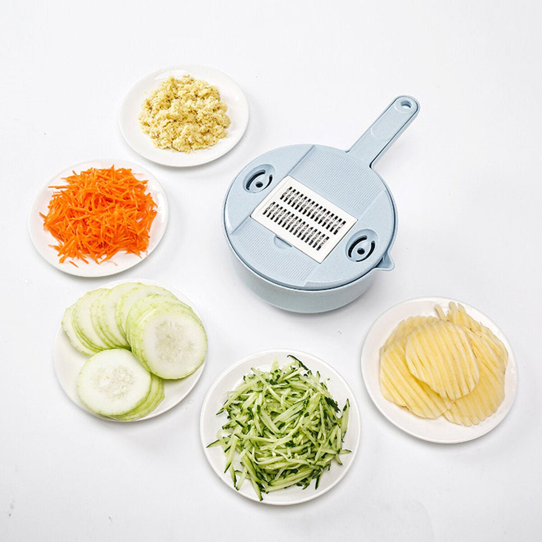 Multi-functional Manual Vegetable Fruit Potato Cutting Cutter Disc Processor Chopper Machine Kitchen Slicer Tools Set Image 4