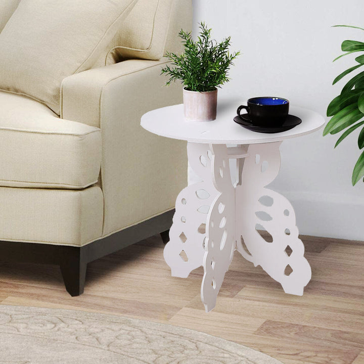 Modern Simple Round Coffee Tea Table 3-legged Design Stable Easy to Assemble Side Table Image 2