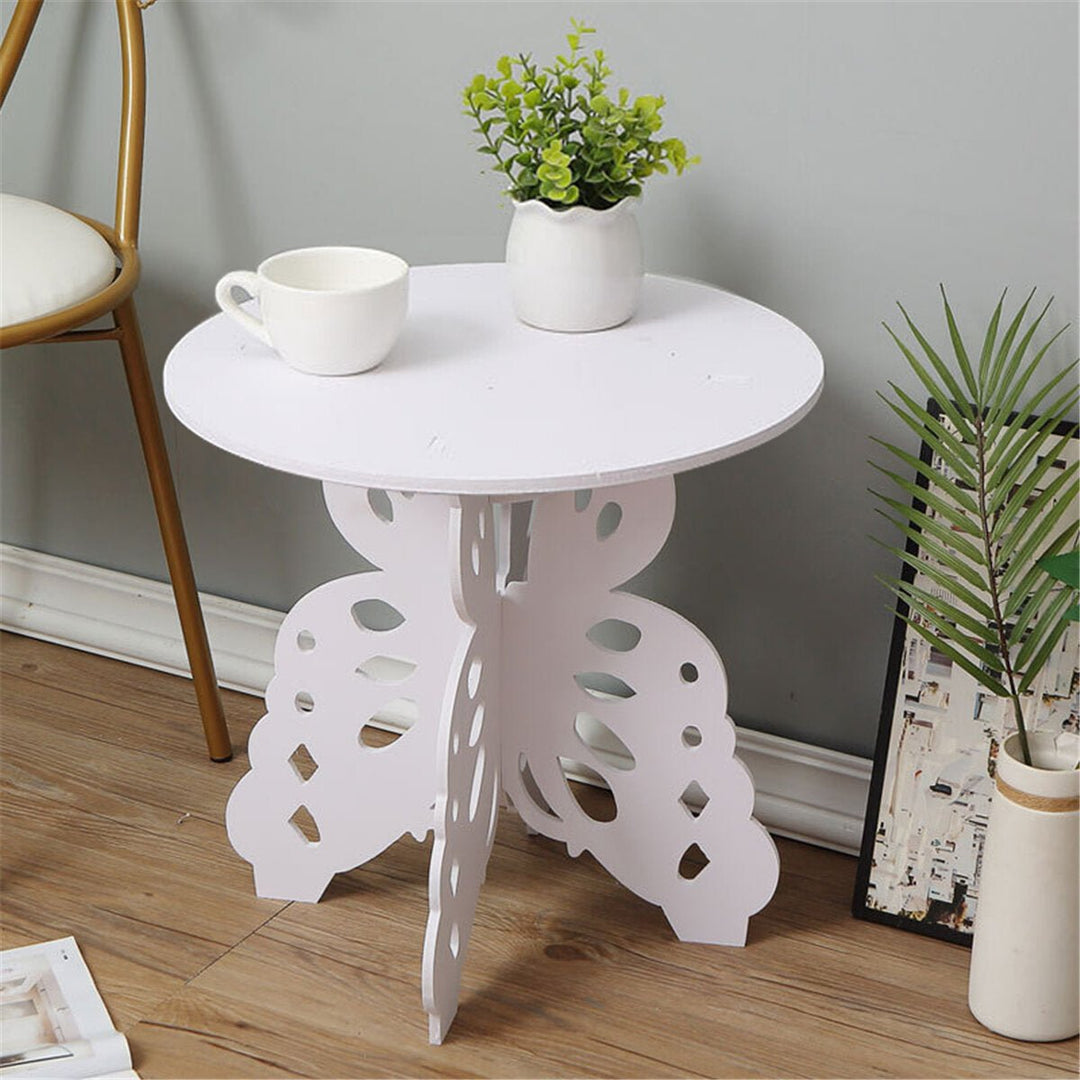 Modern Simple Round Coffee Tea Table 3-legged Design Stable Easy to Assemble Side Table Image 3