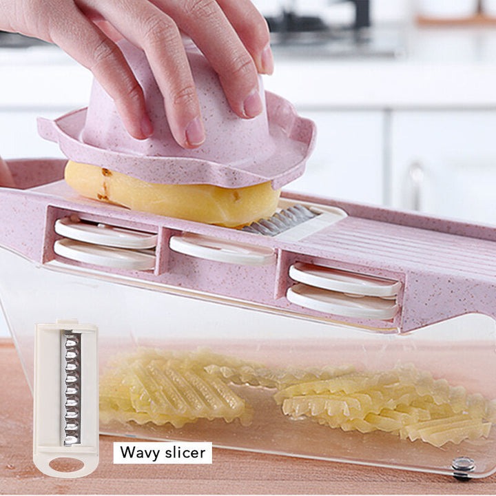 Multi-Function Vegetable Cutter with Steel Blade Mandoline Slicer Fruit Grater for Kitchen Cutting Tool Image 4