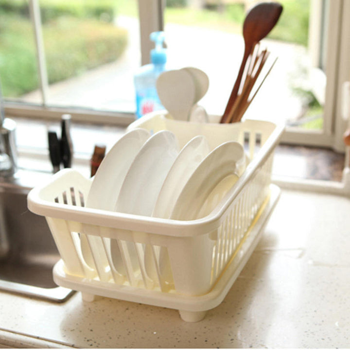 Multi-functional Drain Bow Rack Plastic Dishes Drainboard Free Disassembly Storage Drain Shelf Image 4