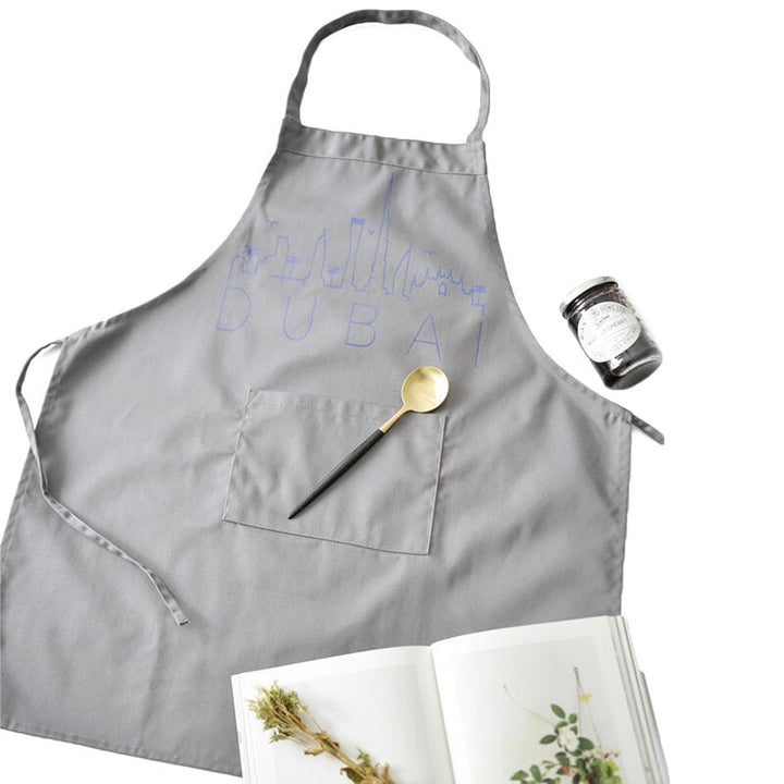 Nordic Embroidered Pure Cotton Aprons Inbetweening Hand-painted Style Sleeveless Image 1