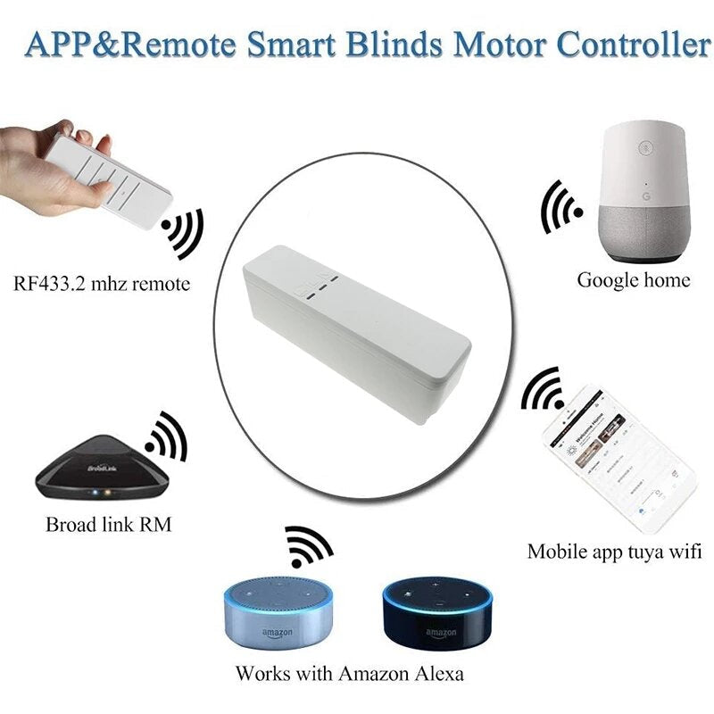 Plug Smart Motorized Chain Roller Blinds Tuya WiFi Remote Voice Control Shade Shutter Drive Motor Work With Alexa,Google Image 3