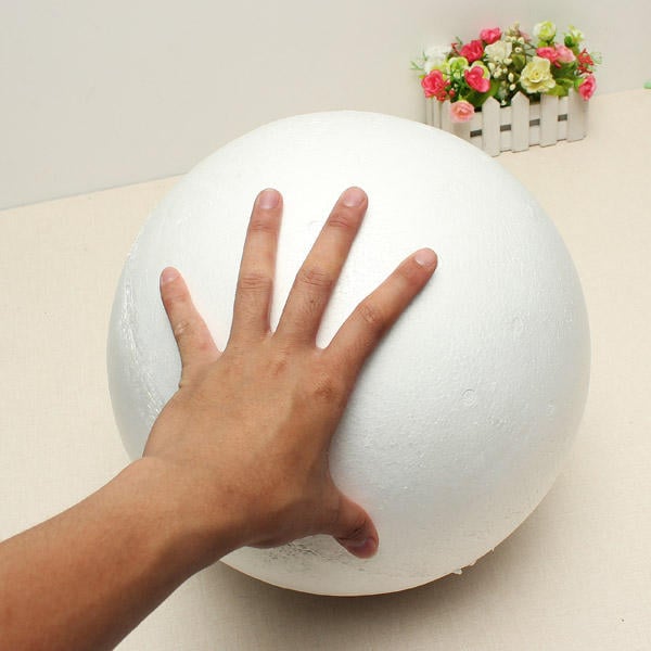 Polystyrene Ball Solid Sphere Halves Craft Party Decoration Wedding Image 3