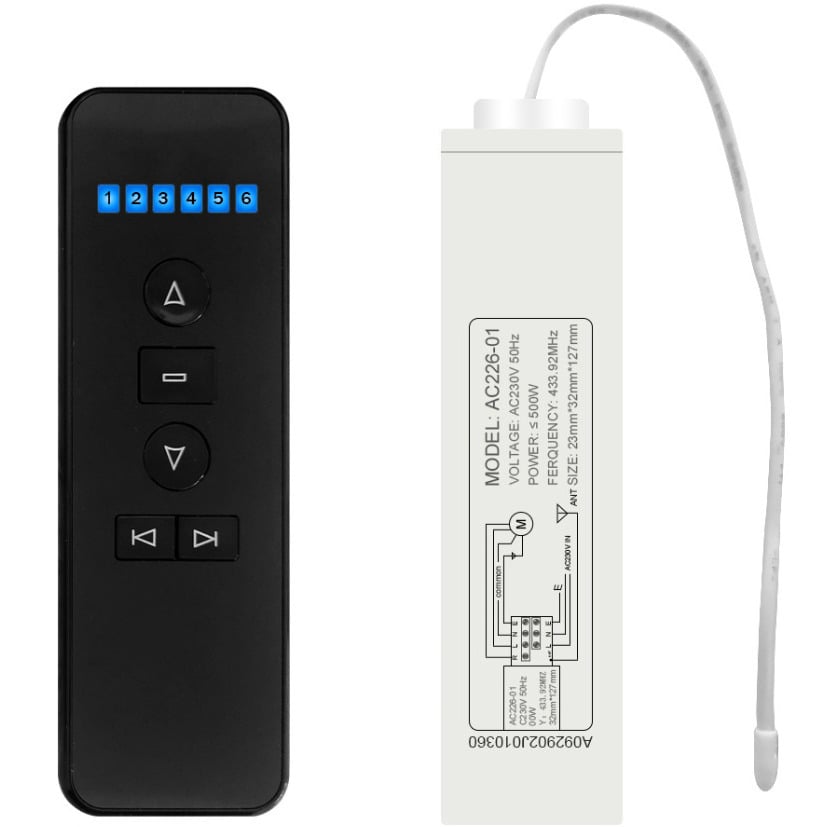 Remote Control Switch And AC226 Receiver Set Compatible Broadlink Remote Control Set For Smart Home DIY Motorized Blinds Image 1