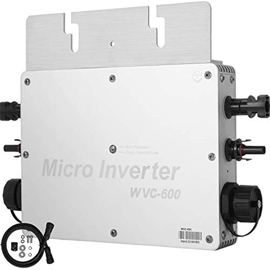 Solar Grid Tie Inverter, 600W MPPT Waterproof Inverter DC to AC 110V Micro Image 1