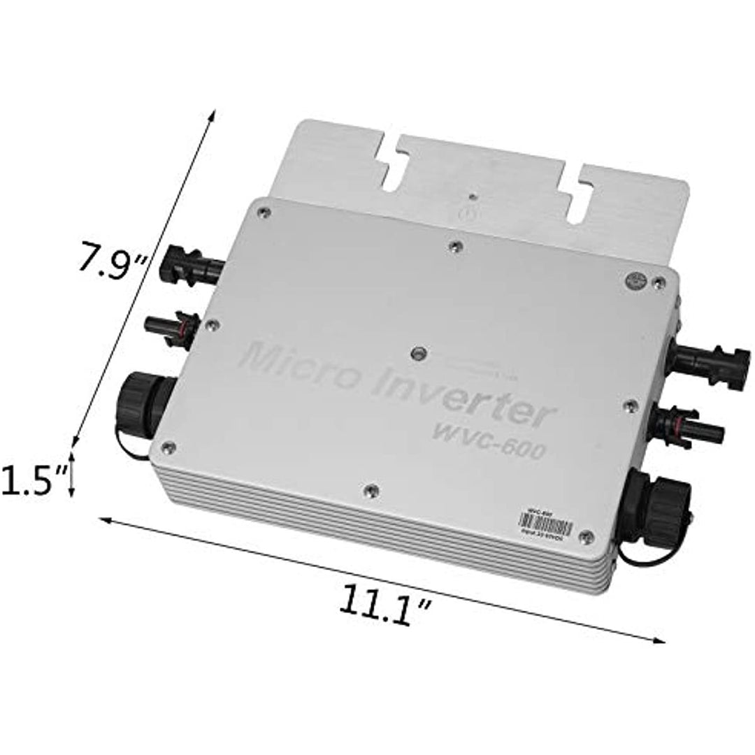 Solar Grid Tie Inverter, 600W MPPT Waterproof Inverter DC to AC 110V Micro Image 4