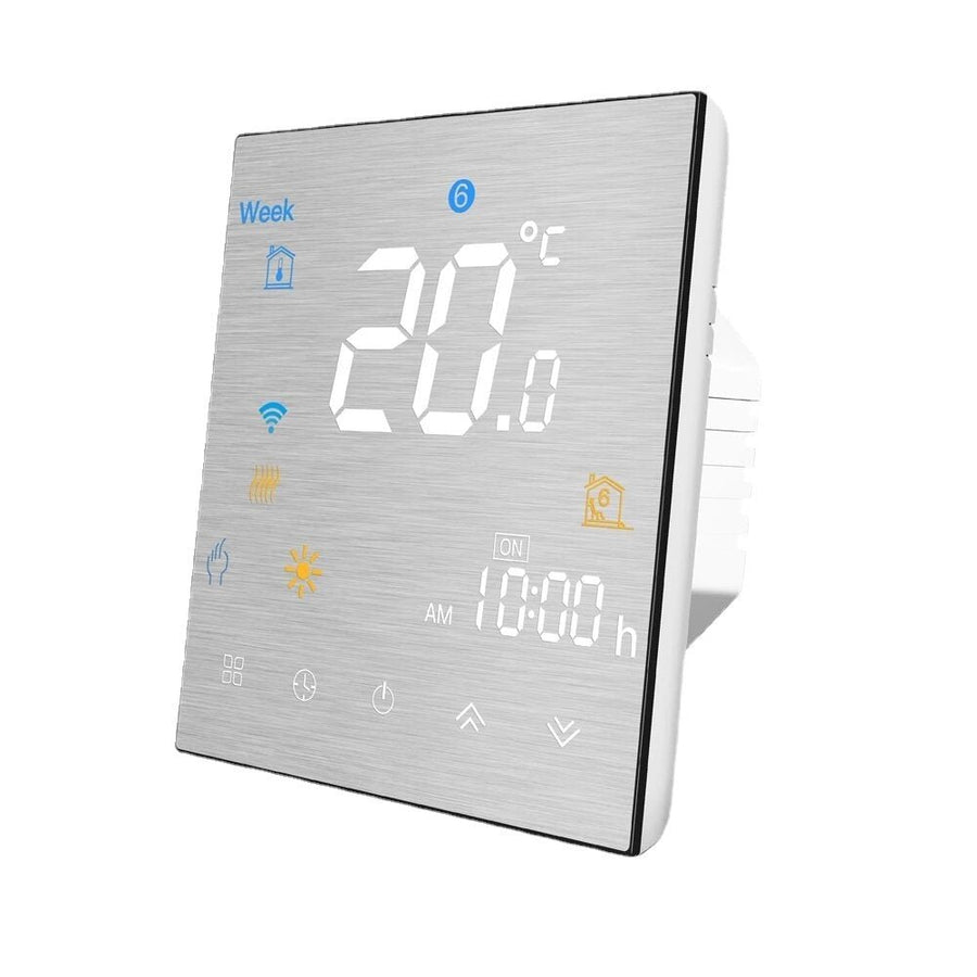 Smart Thermostat Temperature Controller Water,Electric Floor Heating Water,Gas Boiler Brushed Panel 2MQTT Alexa Google Image 1