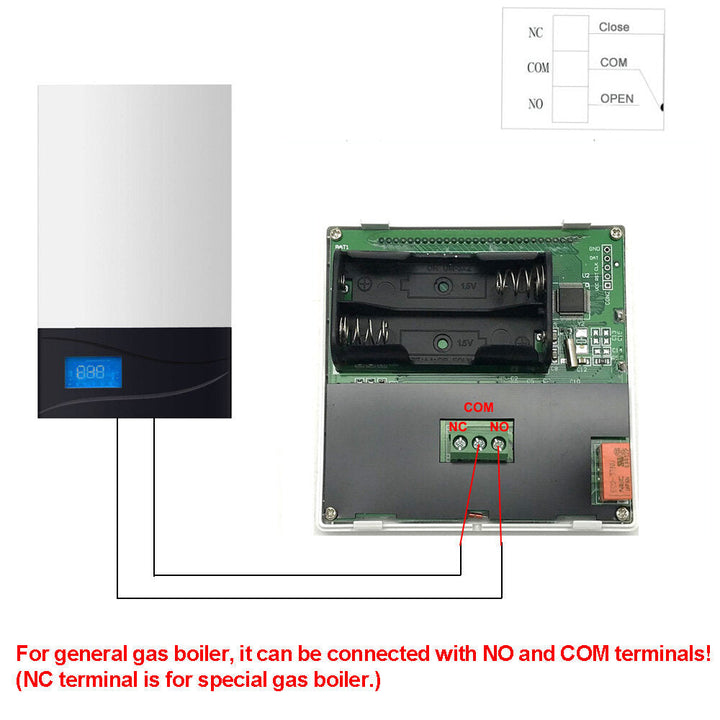 Smart Thermostat 7 Day Programmable Heating Controller For Gas Boiler Image 3