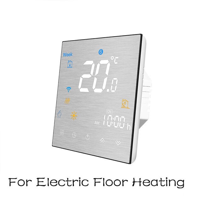 Smart Thermostat Temperature Controller Water,Electric Floor Heating Water,Gas Boiler Brushed Panel 2MQTT Alexa Google Image 8