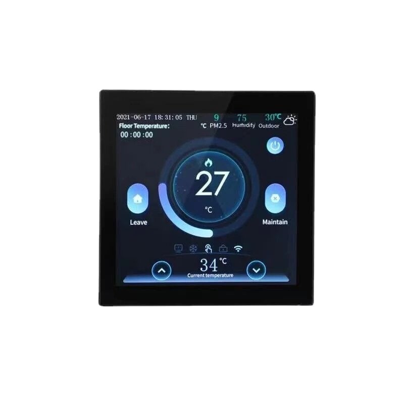 Smart WIFI LCD Color Screen Thermostat Remote Electric,Water Floor Heating Thermostat Wall-mounted Boiler Works with Image 1