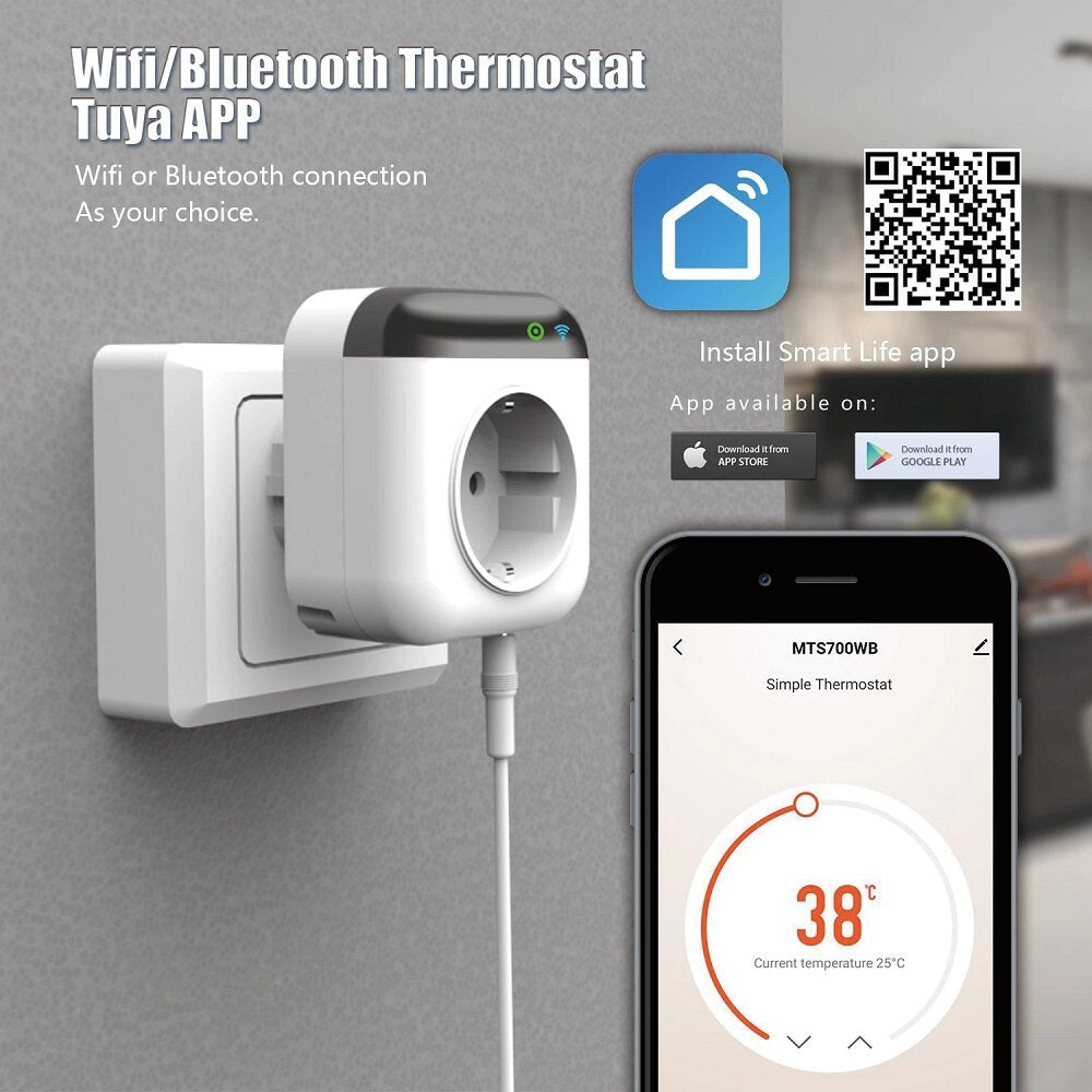 Smart Wifi Thermostat Warm Floor Thermostat Temperature Controller Works with Alexa Google Home 220V Image 5