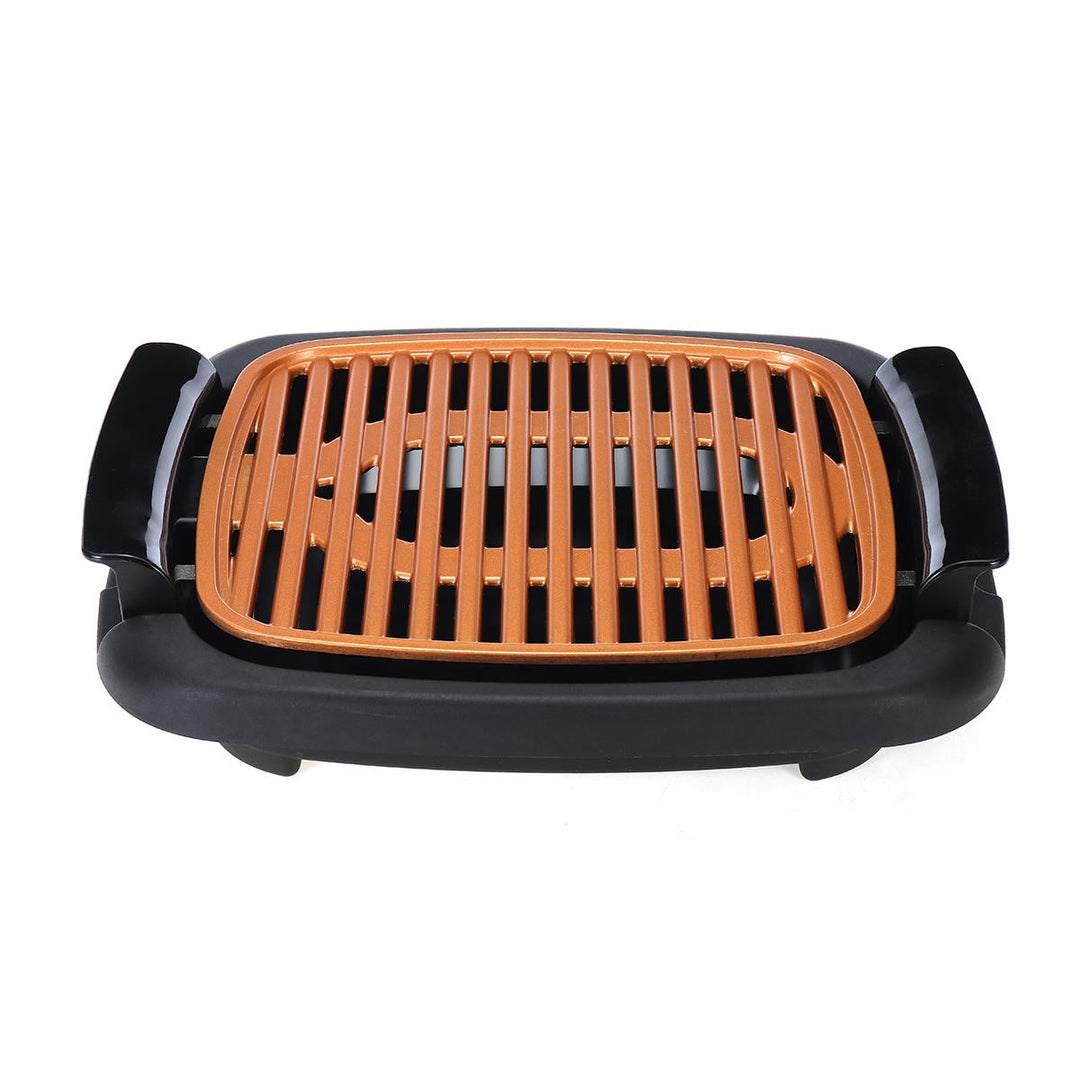 Smokeless Electric Roast BBQ Grill Indoor Grill Nonstick Pan and Portable Outdoor Barbecue Grill Image 10