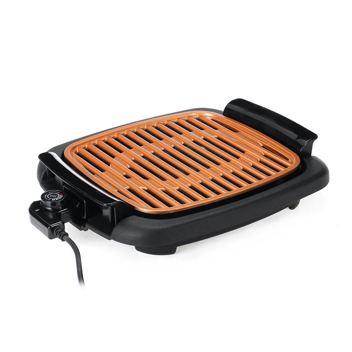 Smokeless Electric Roast BBQ Grill Indoor Grill Nonstick Pan and Portable Outdoor Barbecue Grill Image 11