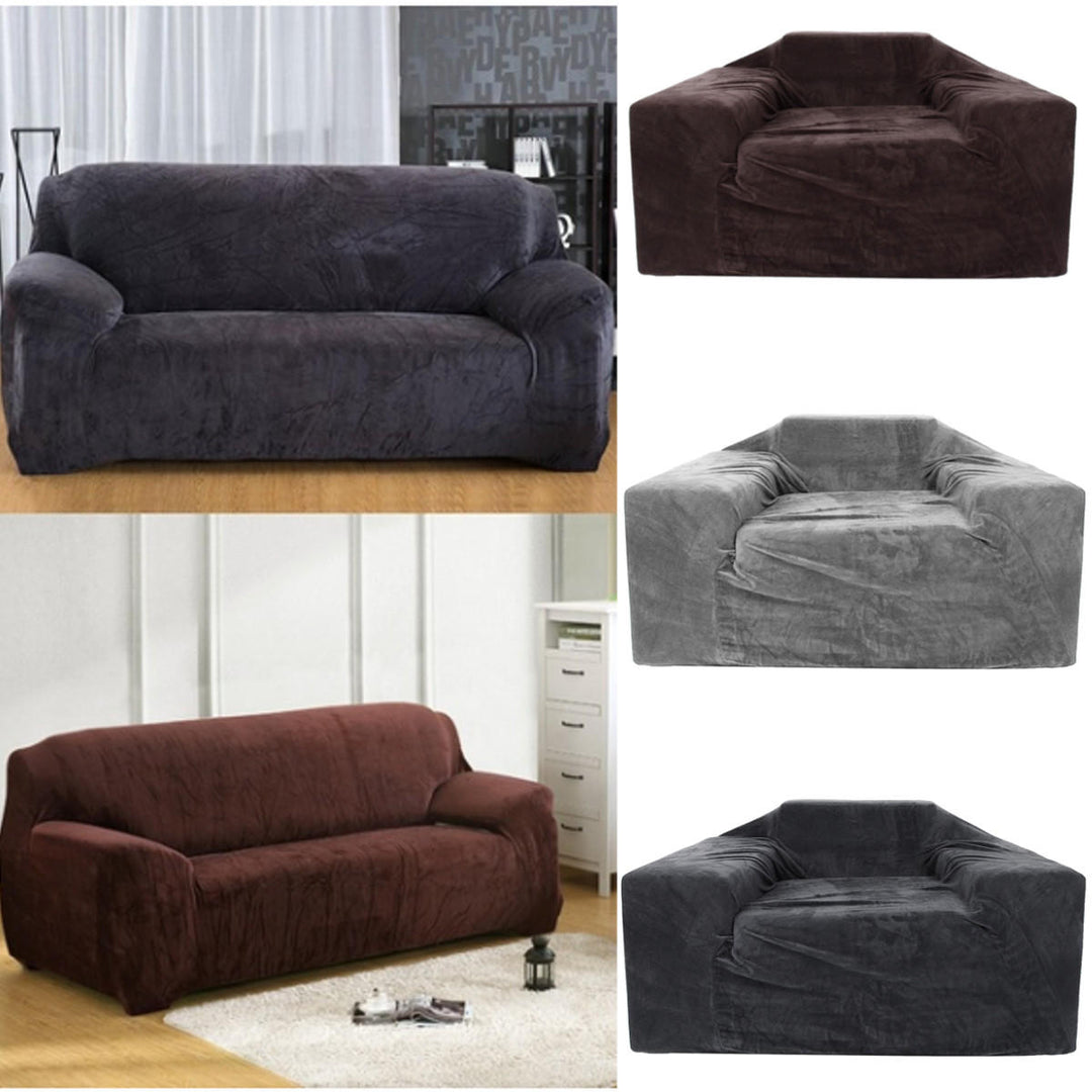 Sofa Covers Couch Slipcover Stretch Chair Elastic Fabric Settee Protector Image 7