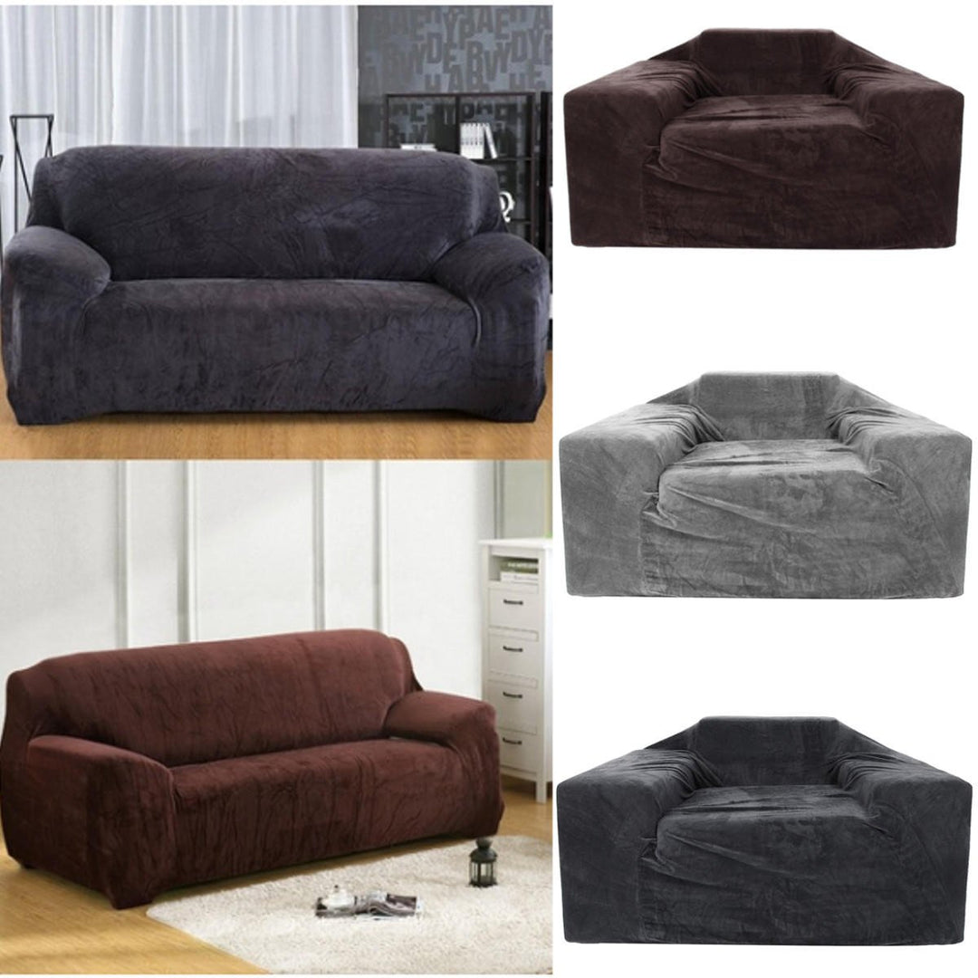 Sofa Covers Couch Slipcover Stretch Chair Elastic Fabric Settee Protector Image 1