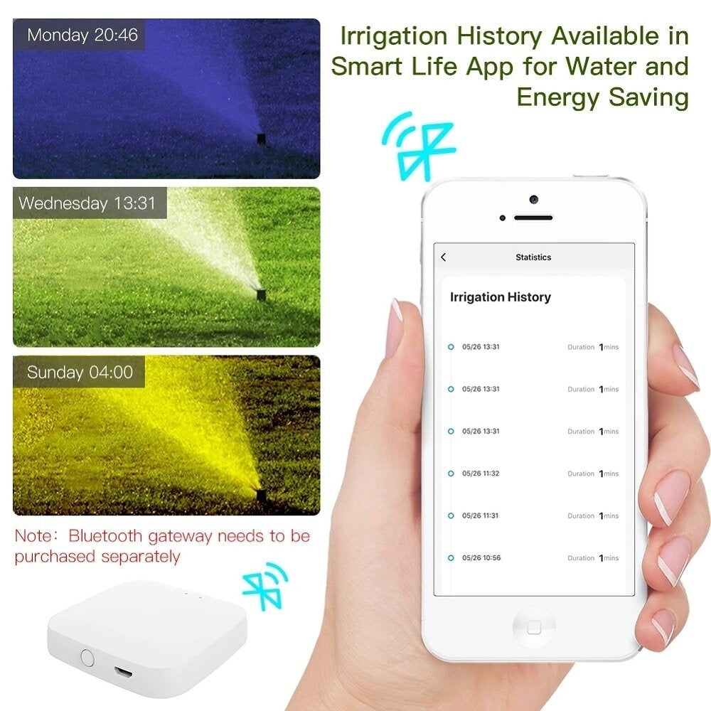 Smart bluetooth Water Timer Rain Delay Programmable Irrigation Timer for Garden Agriculture and Forestry Image 5