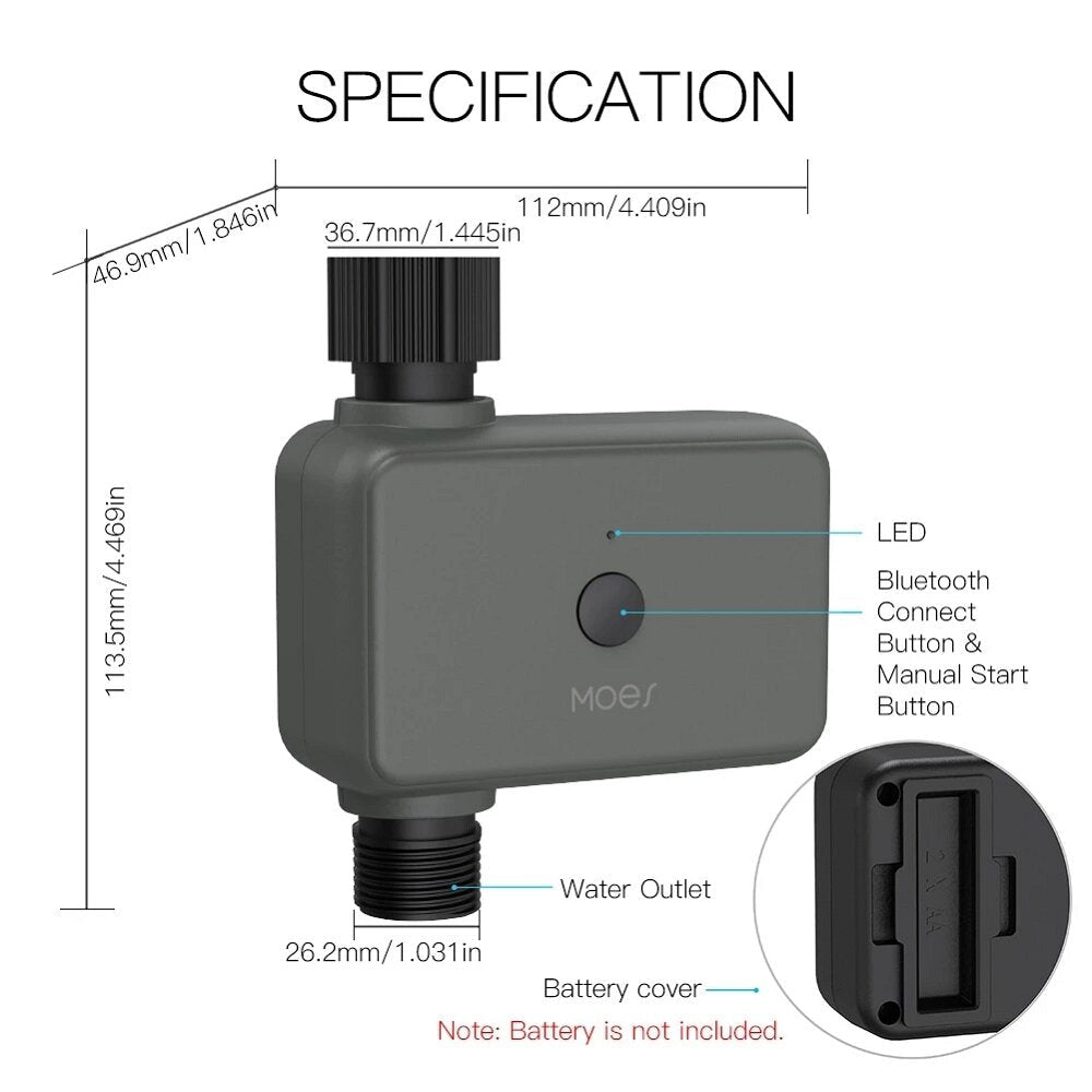 Smart bluetooth Water Timer Rain Delay Programmable Irrigation Timer for Garden Agriculture and Forestry Image 6