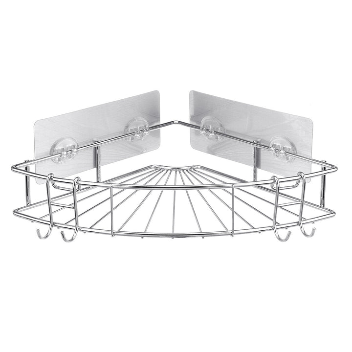 Stainless Steel Bathroom Kitchen Shower Shelf Storage Rack Image 1