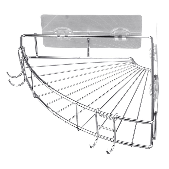 Stainless Steel Bathroom Kitchen Shower Shelf Storage Rack Image 6