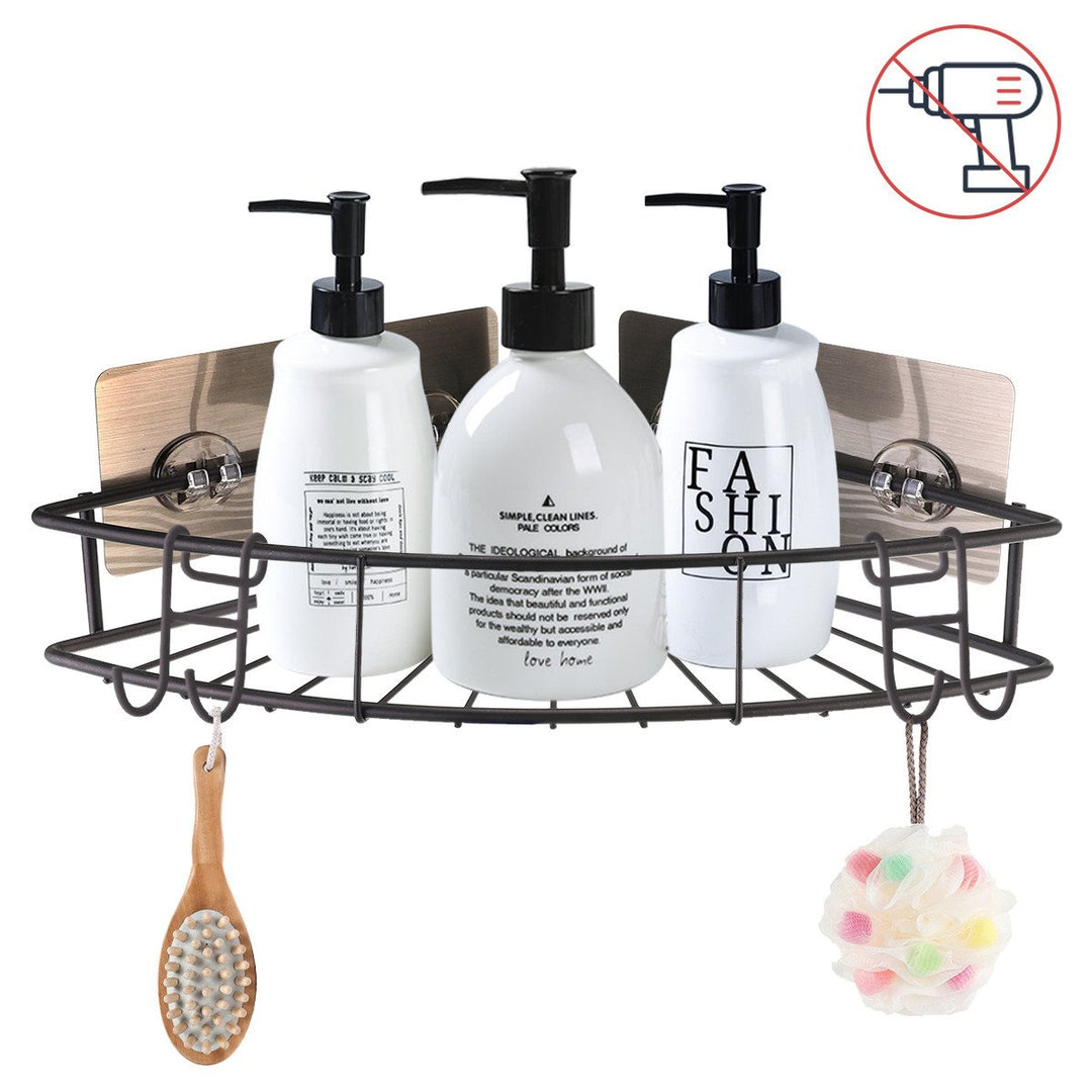 Stainless Steel Bathroom Kitchen Shower Shelf Storage Rack Image 10