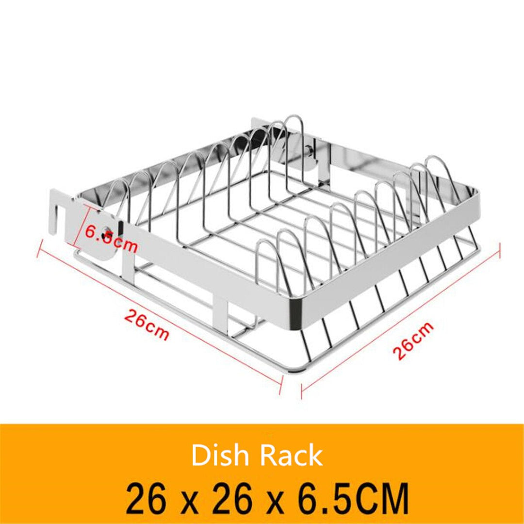 Stainless Steel Kitchen Dish Drying Rack Dish Drainer Rack Storage Shelf Rack Cup Plate Dish Rack Holders Organizer Image 10