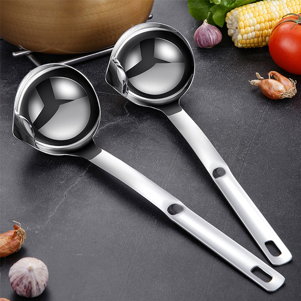 Stainless Steel Scoop Filter Grease Gadgets Spoon Cooking Colander Tools for Kitchen Accessories Image 4