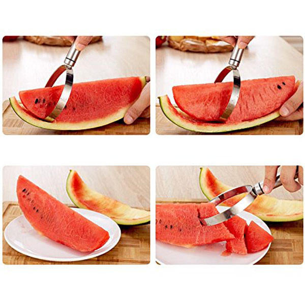 Stainless Steel Vegetable Cutter Fruit Melon Corer Seed Dig Pulp Separator Slicer Peeler Image 3