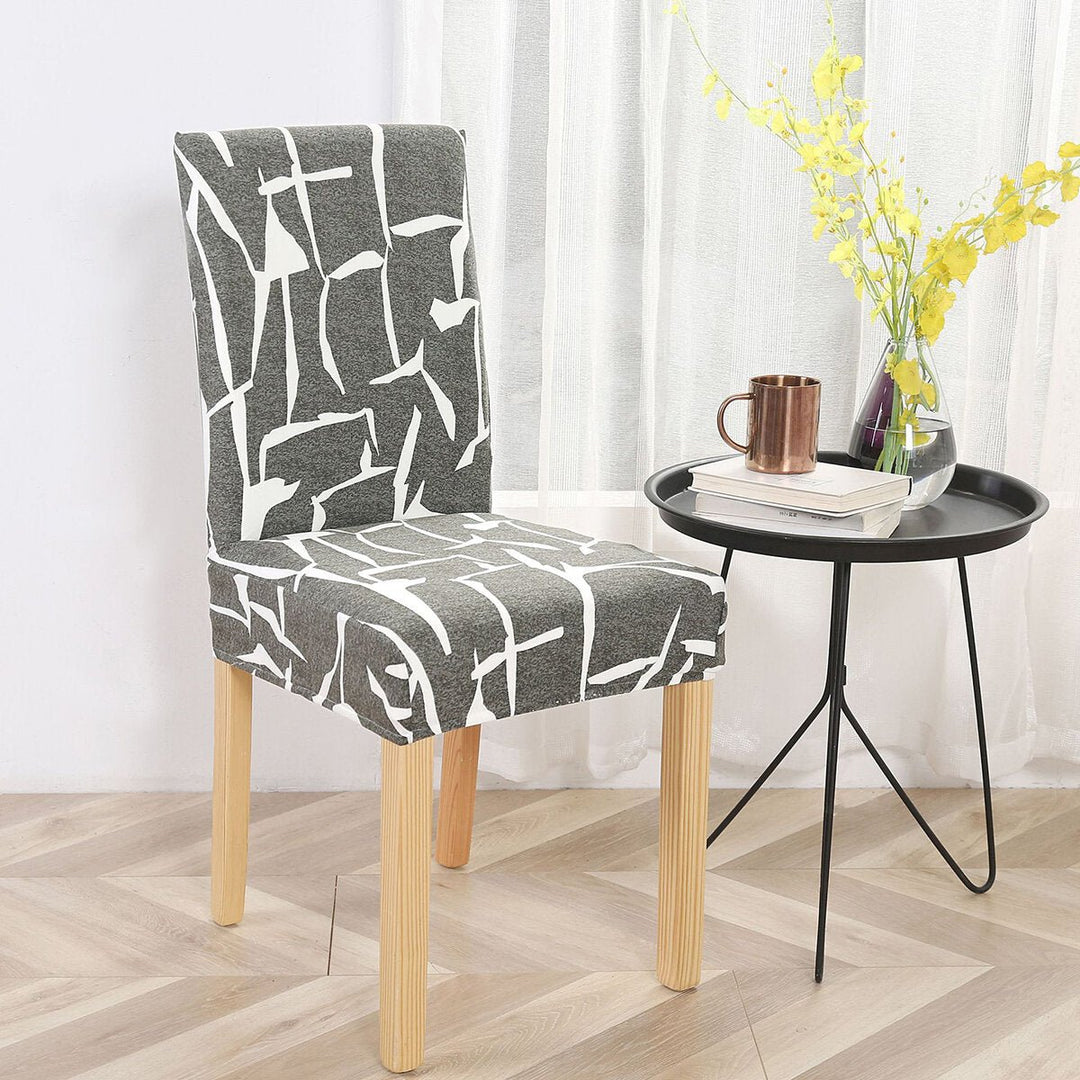 Universal Chair Covers Printing Floral Stretch Spandex Chair Protector Slip Image 3