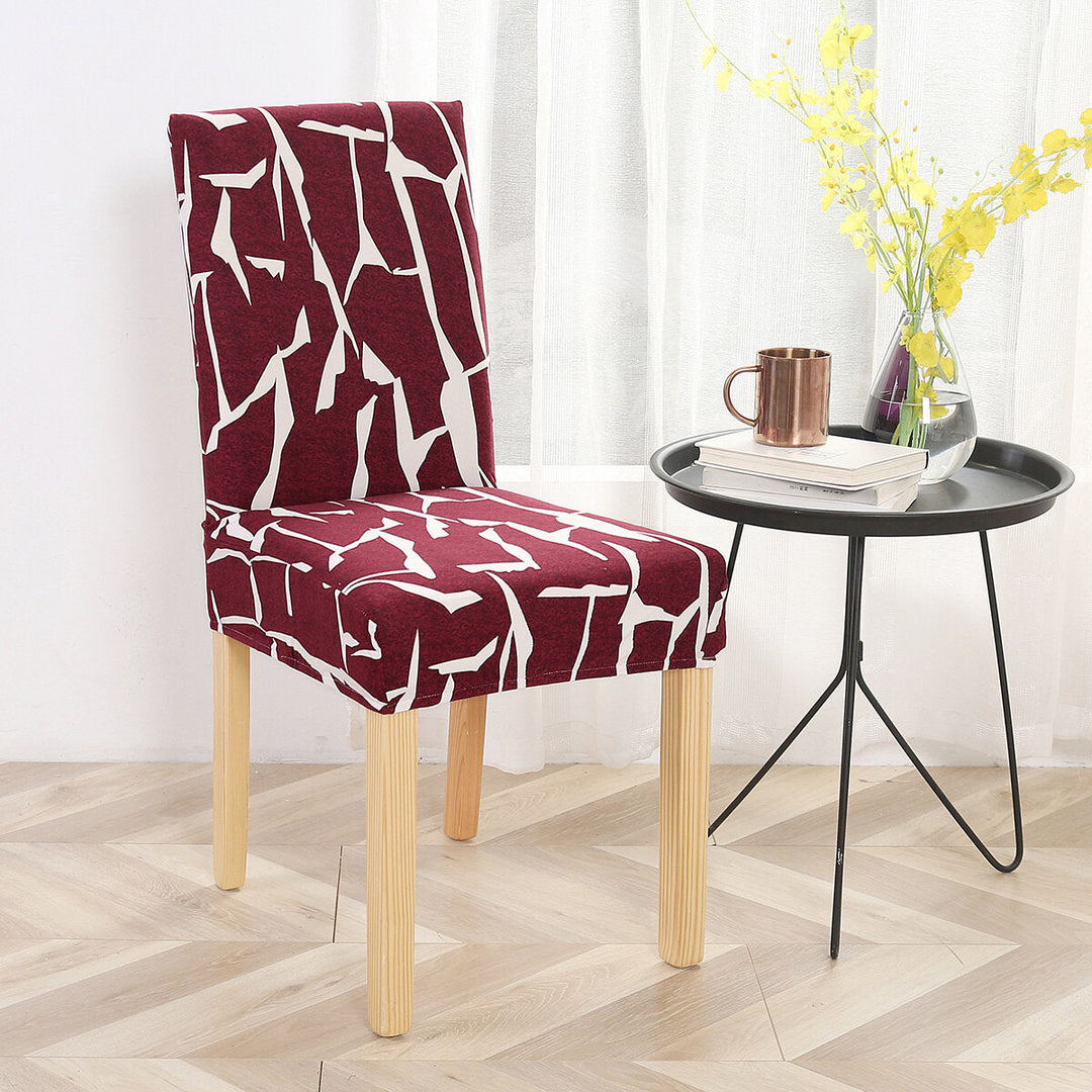 Universal Chair Covers Printing Floral Stretch Spandex Chair Protector Slip Image 6