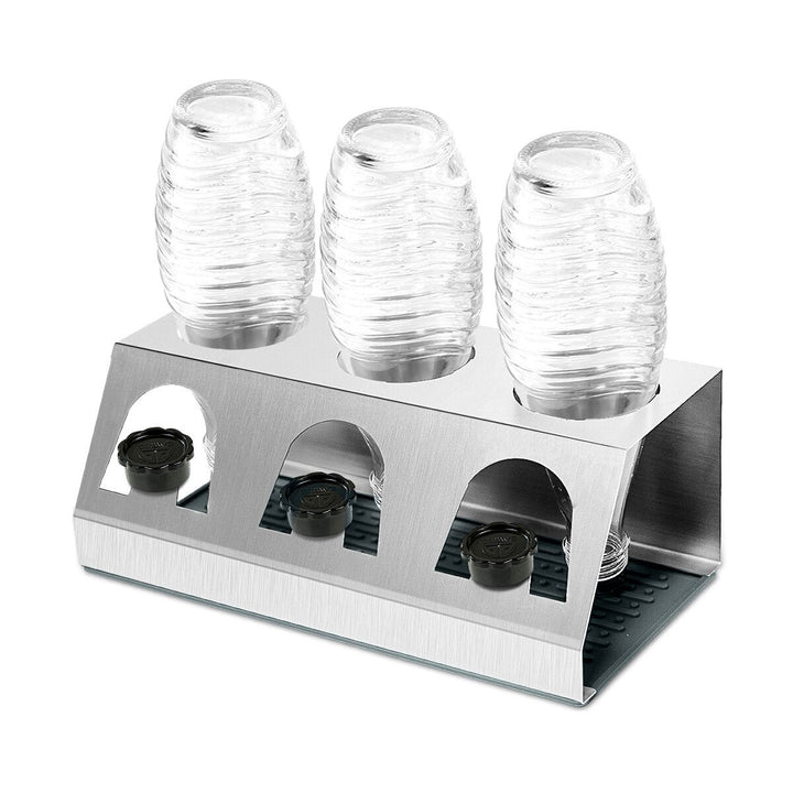 Stainless Steel 3 Holes Cup Bottle Holder Drainer Drying Rack Image 5