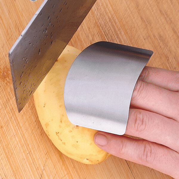 Stainless Steel Finger Guard Safe Protector Chop Helper DTTT Image 6