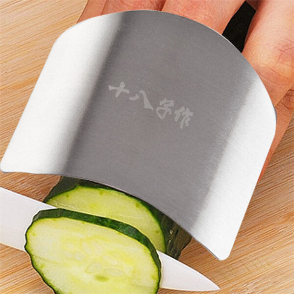 Stainless Steel Finger Guard Safe Protector Chop Helper DTTT Image 7