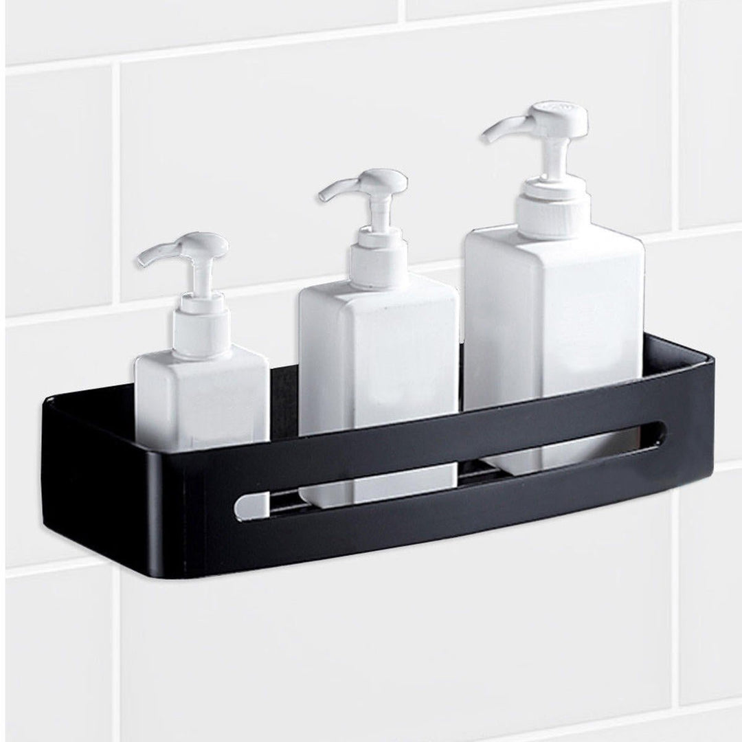 Stainless Steel Shower Caddy Storage Kitchen Rack Holder Wall Mount Rectangle Bathroom Drain Shelf Image 4