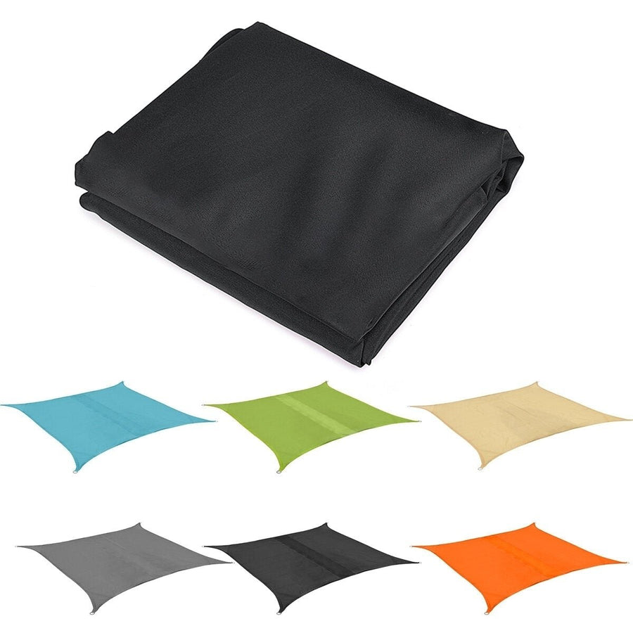 Sun Shade Sail Waterproof 420D Oxford Polyester Canopy Cover Awning Outdoor Garden Protection Image 1