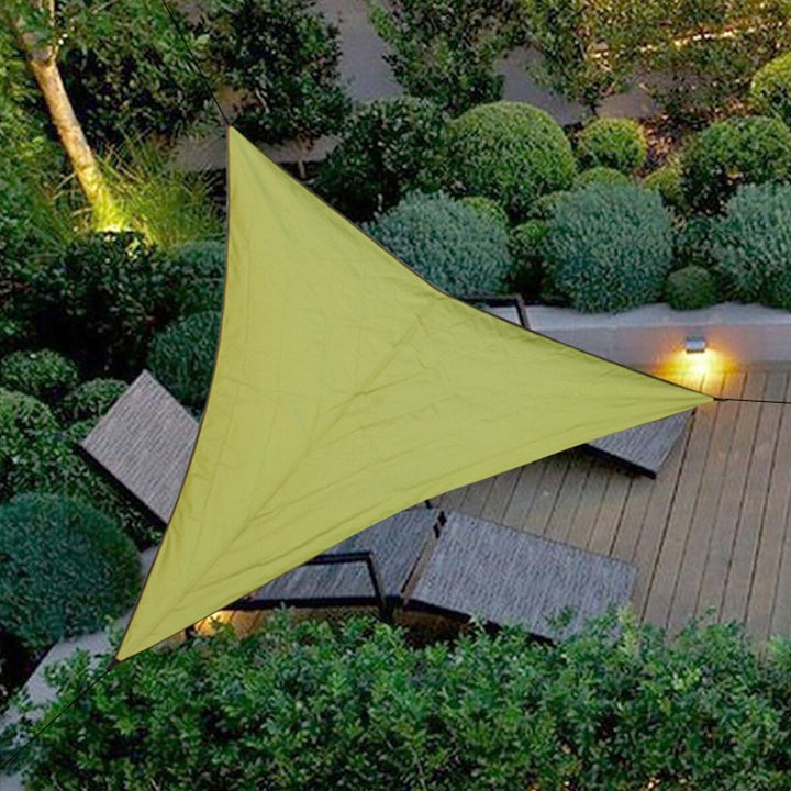 Sun Shade Sail Waterproof 420D Oxford Polyester Canopy Cover Awning Garden Yard Plant Protection Image 11