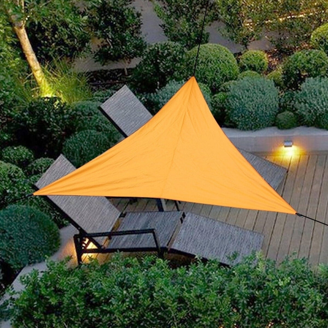 Sun Shade Sail Waterproof 420D Oxford Polyester Canopy Cover Awning Garden Yard Plant Protection Image 12