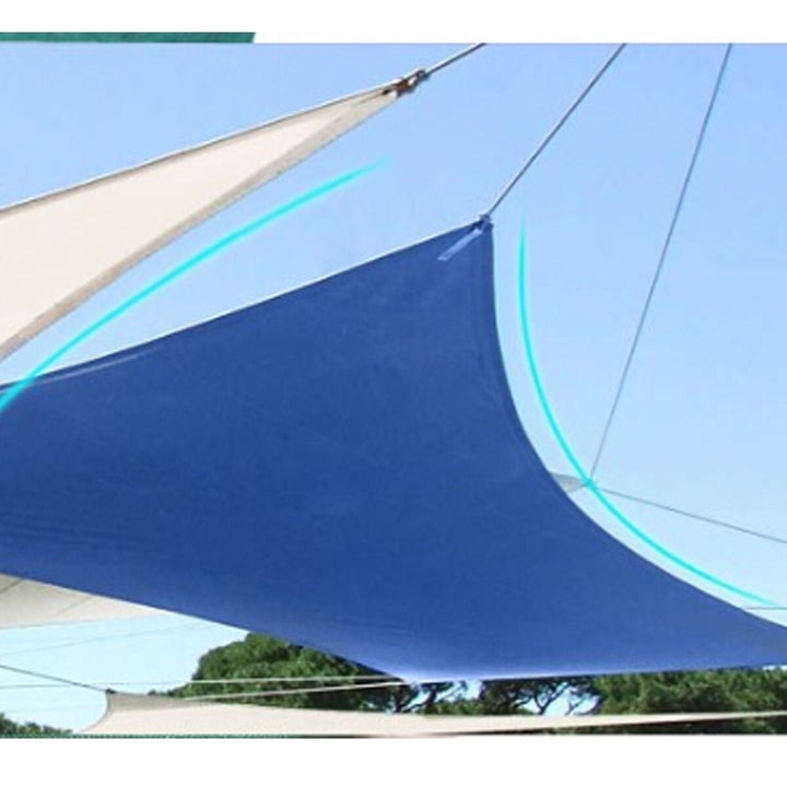 Sun Shade Sail Waterproof 420D Oxford Polyester Canopy Cover Awning Outdoor Garden Protection Image 12