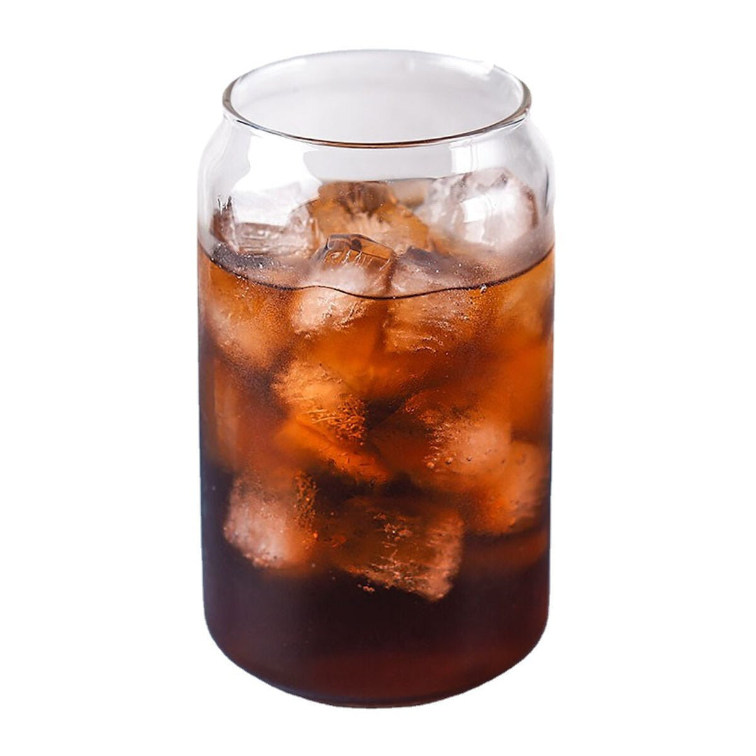 Transparent Glass Cola Can Shaped Glass Mug Heat Resistant Cold Drink Cup Cafe Beverage Juice Milk Cup Image 1