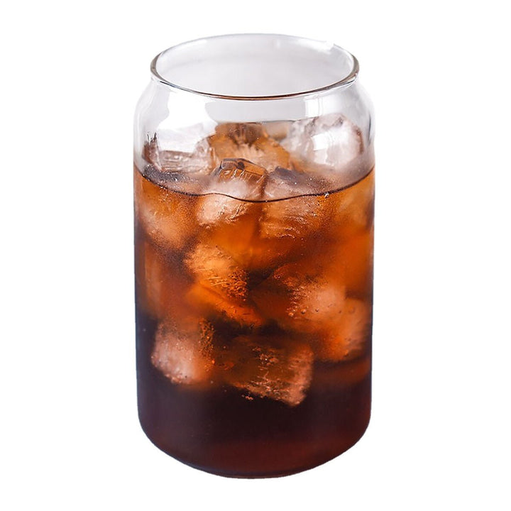 Transparent Glass Cola Can Shaped Glass Mug Heat Resistant Cold Drink Cup Cafe Beverage Juice Milk Cup Image 1