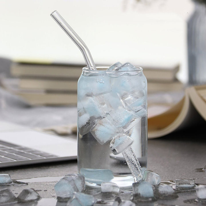 Transparent Glass Cola Can Shaped Glass Mug Heat Resistant Cold Drink Cup Cafe Beverage Juice Milk Cup Image 5