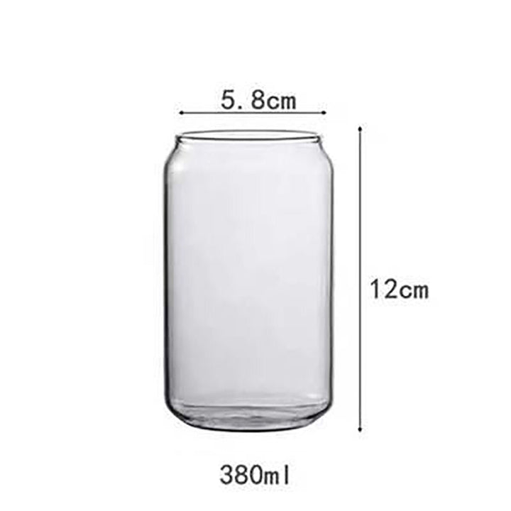 Transparent Glass Cola Can Shaped Glass Mug Heat Resistant Cold Drink Cup Cafe Beverage Juice Milk Cup Image 1