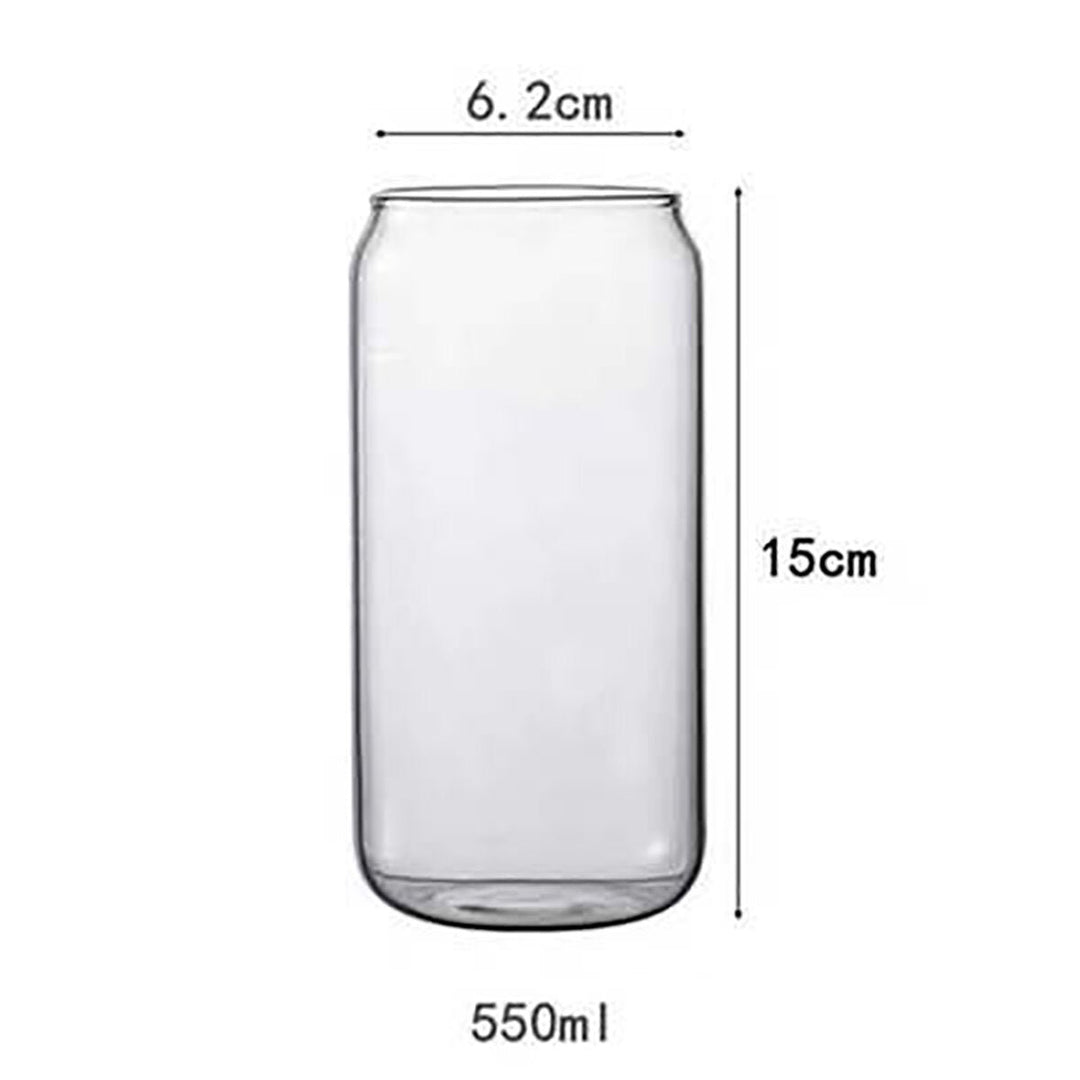 Transparent Glass Cola Can Shaped Glass Mug Heat Resistant Cold Drink Cup Cafe Beverage Juice Milk Cup Image 11