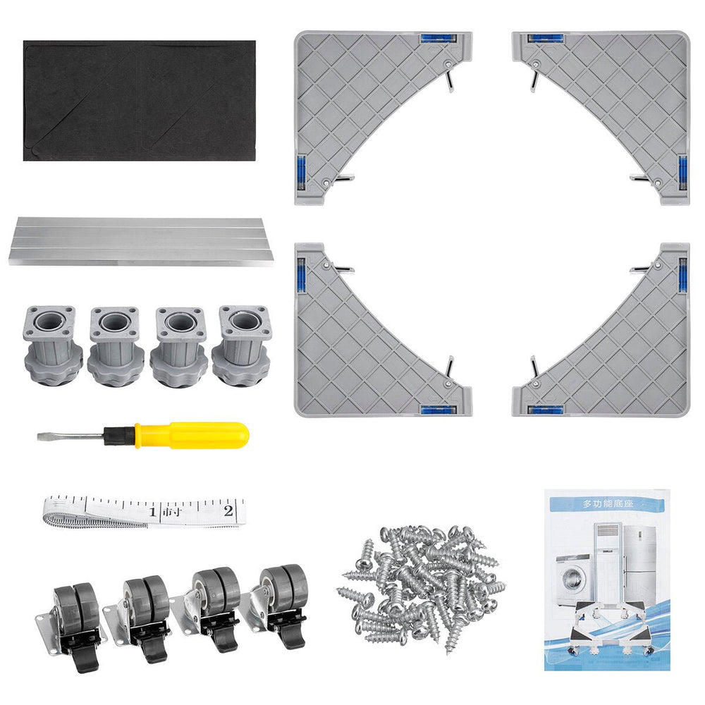 Universal Movable Base Bracket Stand Wheels for Washing Machine Fridge Carriage Image 2