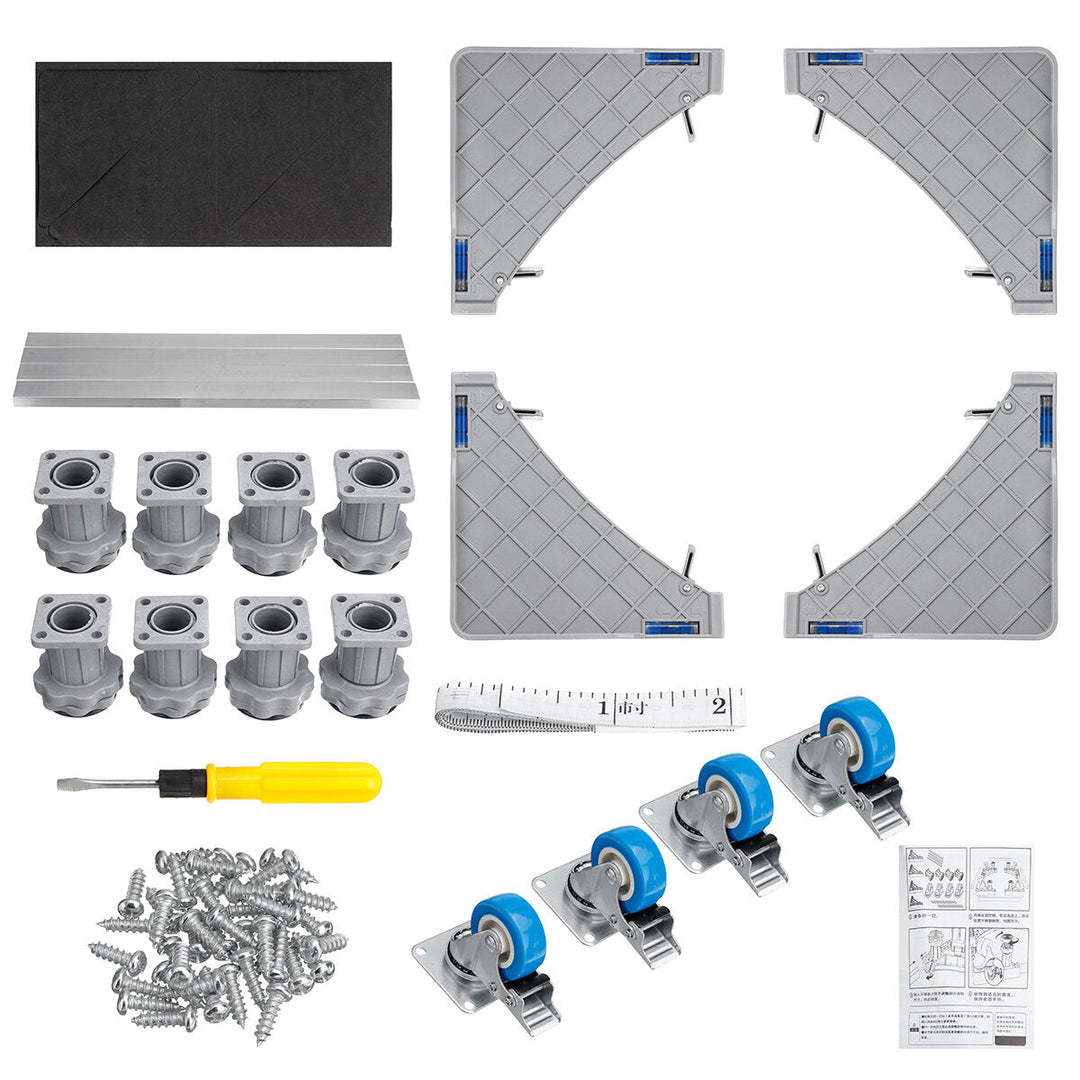 Universal Movable Base Bracket Stand Wheels for Washing Machine Fridge Carriage Image 3