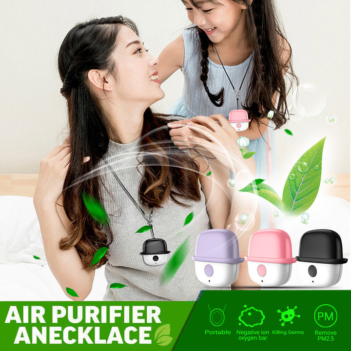 USB Charging Portable Air Purifier Air Purification Necklace PM2.5 Portable Sterilization Image 4